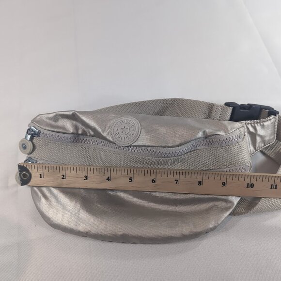 Kipling Fanny Pack Waist Belt Bag Metallic Gold Beige Unisex AC-7621-0LT Travel - Picture 13 of 15